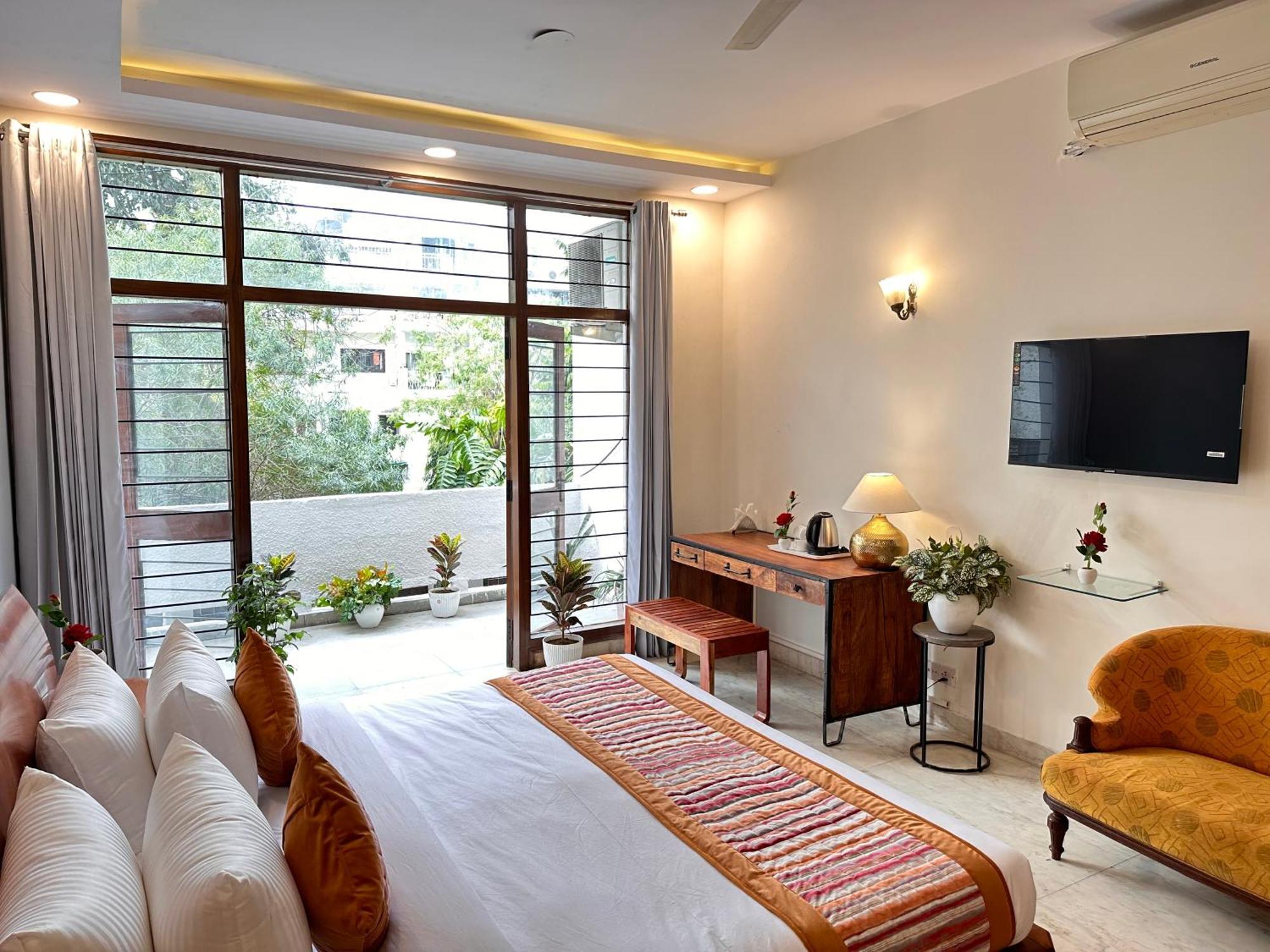 Grove Residency Hauz Khas New Delhi Couple Friendly Hotel Exterior photo